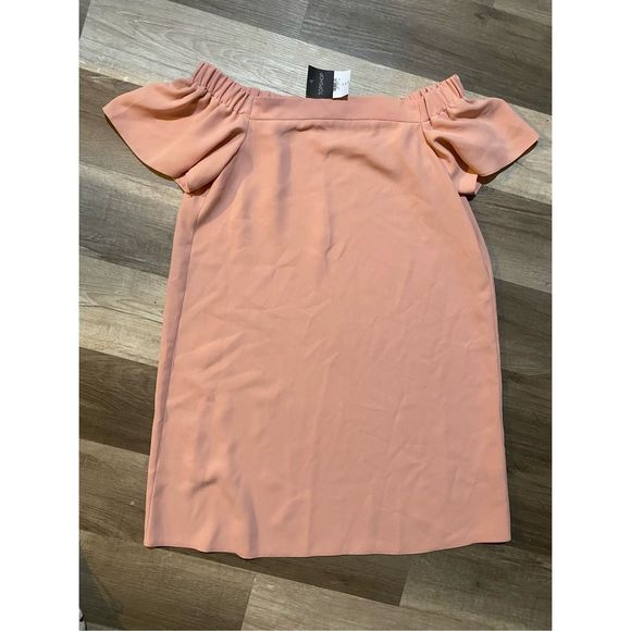 Topshop NWT Pink Off-the-Shoulders Summer Mini Dress, Size 8, MSRP $74 - Picture 11 of 11